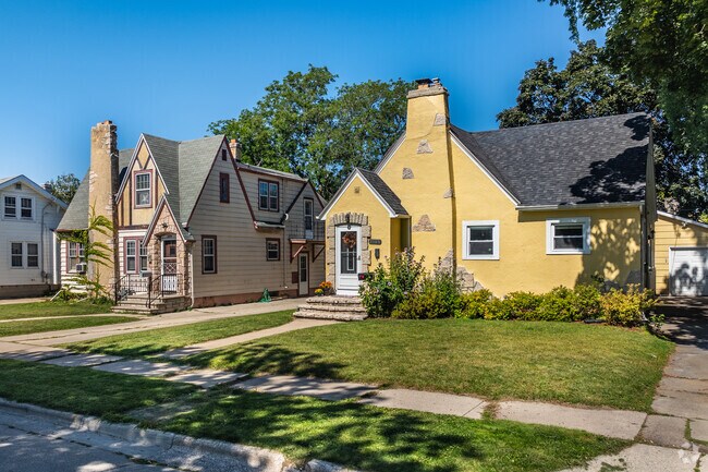 Three Corners has many brightly colored homes with nice curb appeal.