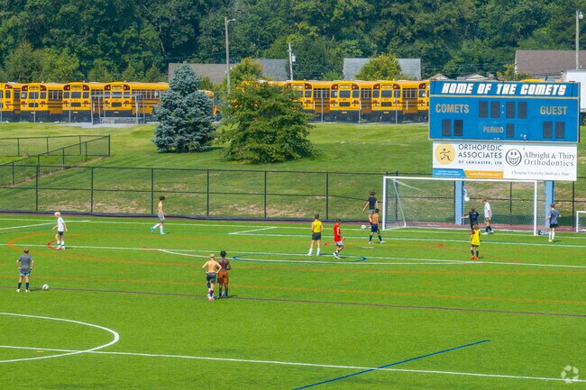 The fields at Comet Field Park in Meadia Heights hosts many local soccer games and practices.