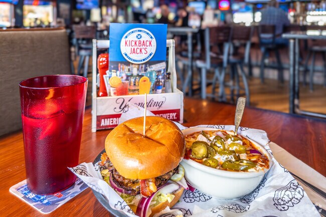 Near The Village, Kickback Jack's tempts with daily lunch specials.