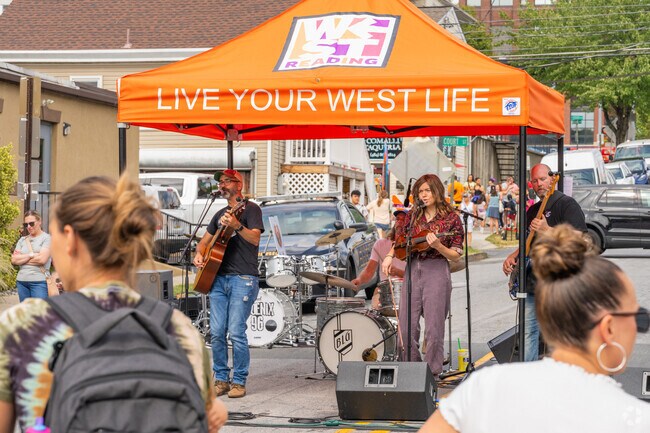 West Reading Fall Fest features local bands and spectators enjoy the atmosphere they create.