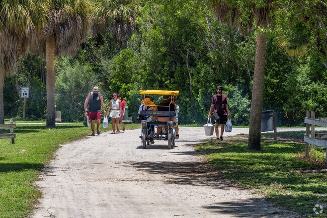 Bill Baggs State Park in Key Biscayne features coastal trails and fishing areas.