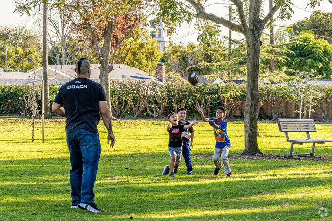 Michigan Park in Whittier offers large grassy fields, playgrounds, and public BBQ areas.
