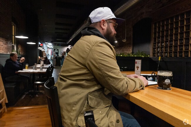 Locals and tourists alike drop into Vulgar Brewing for a great pint just outside Salisbury.