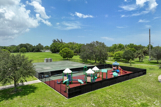 Royal Palm School is used by students during recess.
