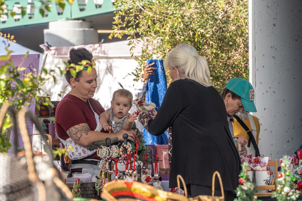 Get into the holiday spirit with unique finds at the Arts and Crafts Festival in Paradise Valley Village.