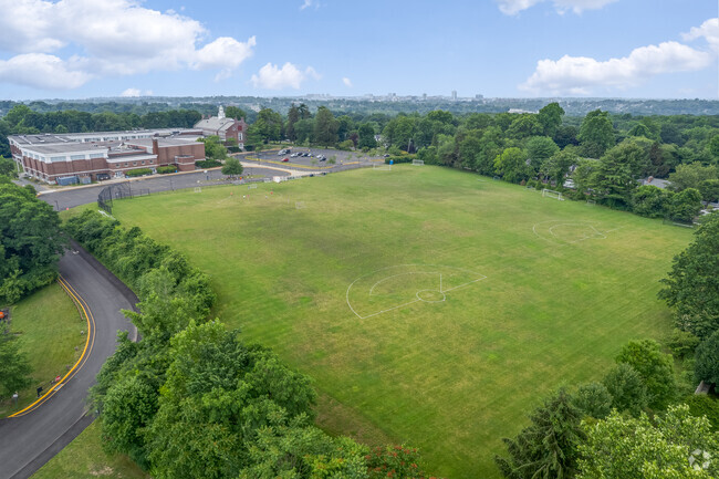Students enjoy playing on the field at Middlesex Middle School in Darien.