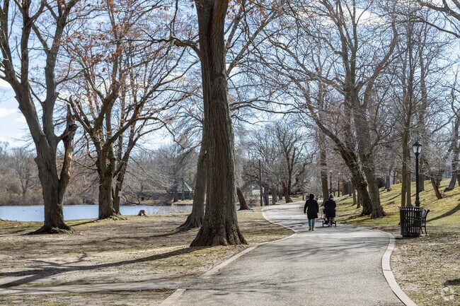 Enjoy a morning brisk walk at Reverend Arthur Mackey Sr Park.