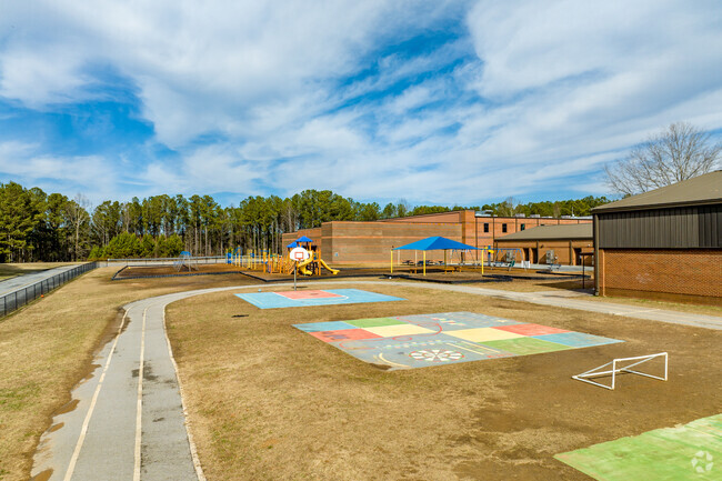 Floyd L Shelton Elementary School offers many play areas for kids to enjoy.
