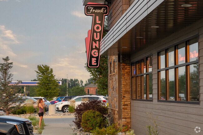 The menu at Frank's Lounge features a variety of comfort foods, including burgers and beer.