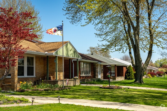 Cozy bungalow style homes are great for families that are just starting out.