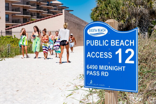 Many Gulf Gate residents prefer to go to Crescent Beach on Siesta Key.