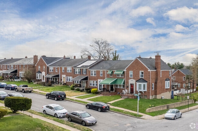 Traditional rowhomes are another housing option in Ednor Gardens-Lakeside.