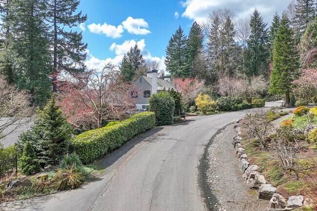 Lush Landscaping Surrounds The Homes of Sylvan-Highlands Portland.
