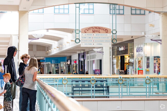 At Cottonwood Mall, Skies West residents can shop at over 100 stores and restaurants.