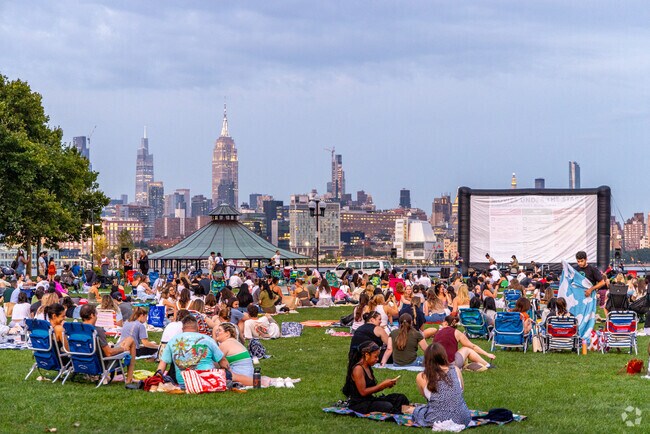 Hoboken parks host many public activities throughout the summer.
