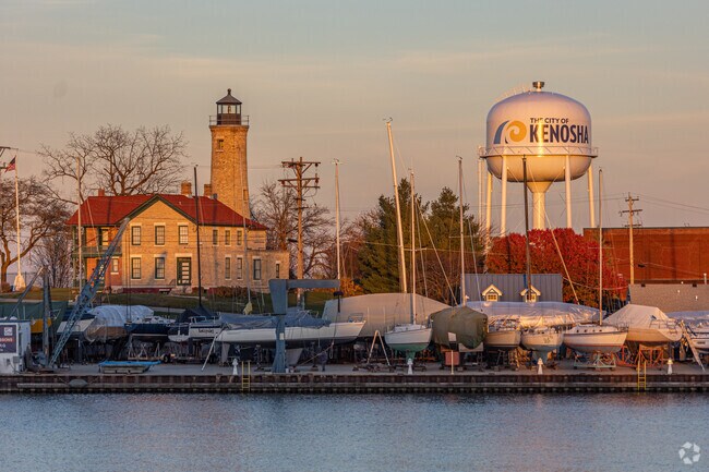 The Columbia neighborhood in Kenosha lies on the shores of Lake Michigan.
