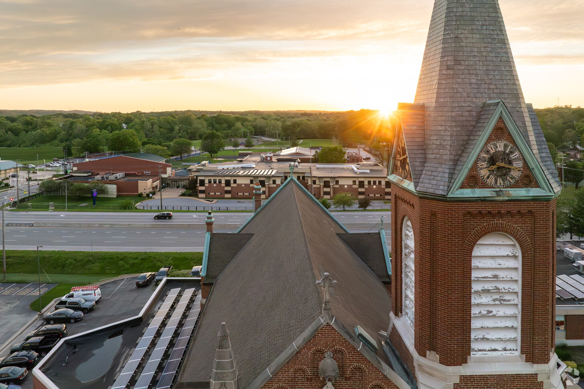 Sacred Heart Church bells toll for Valley Park.