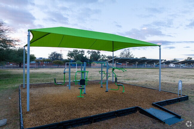 There is a gym for children at Mary Meredith K-12 School.