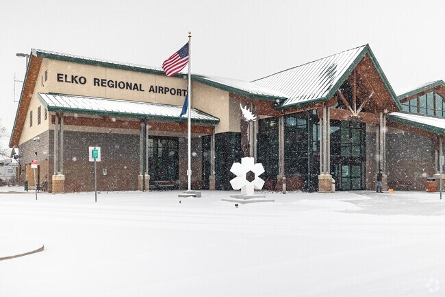 Elko Regional Airport in Spring Creek is about one mile west of downtown Elko.
