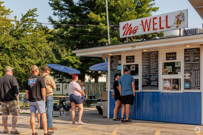 In Winneconne, The Well is a walk-up window open in the summertime for ice-cream and fried food.