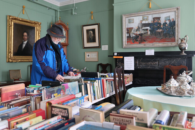 Augusta Historical Society and Museum engages the community in events throughout the year, like book sales.