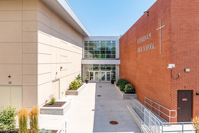 Racine Lutheran High School offers a Christian education option in the Island Park neighborhood.