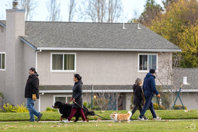 Hayward Highland residents enjoy their walk at J.A. Lewis Park.