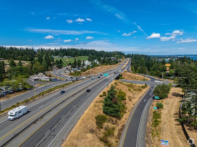 Highway 3 connects the Kitsap Lake neighborhood to Silverdale and beyond.