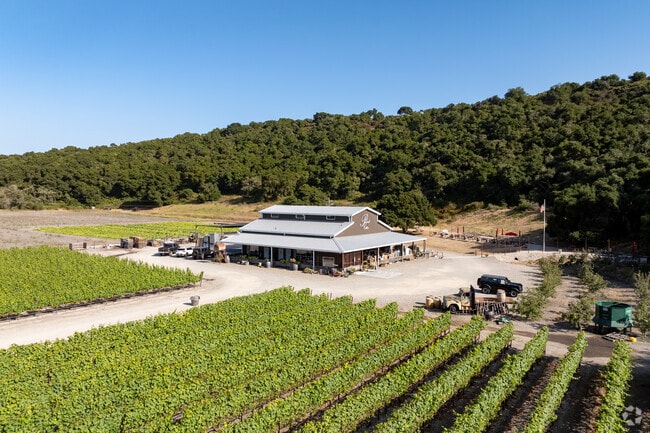 Peacock Cellars Tasting Room and Farm is tucked in along the hillside in Los Berros.