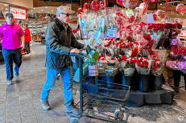Shopping for fresh flowers for that special someone at Wegman's in Bradley Gardens.