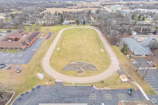Richard F Bernotas Middle School has a track and field for student athletics.