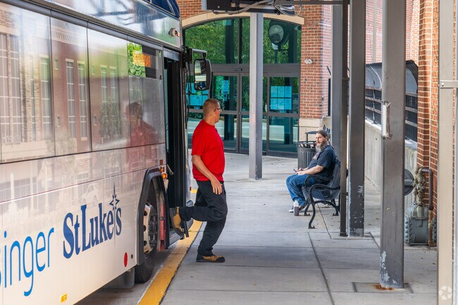 Lawtons Hill locals enjoy convenient access to Schuylkill Transportation System busses.