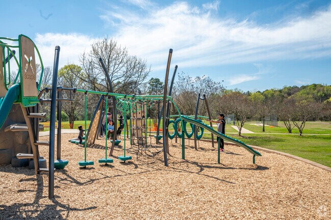 Park Road Park has a large area for younger visitors with multiple playgrounds.
