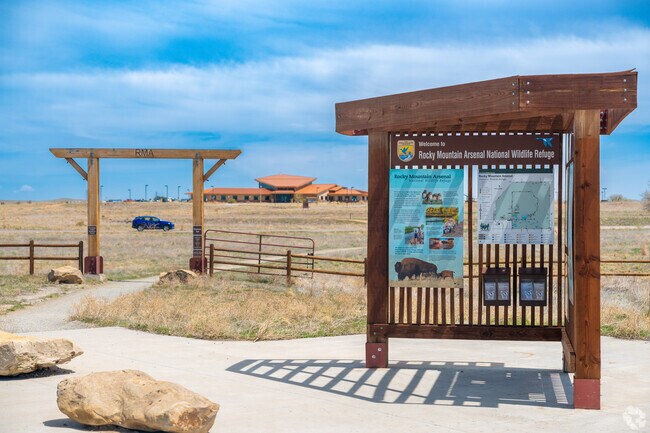 Montbello is just minutes away from the Rocky Mountain Arsenal and Wildlife Refuge.