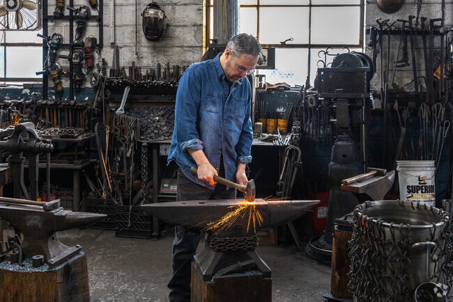 Visit CJ's Blacksmithing for hands-on lessons and unique decor items.