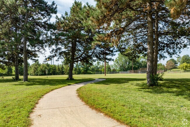 Churchich Park has many walking paths.