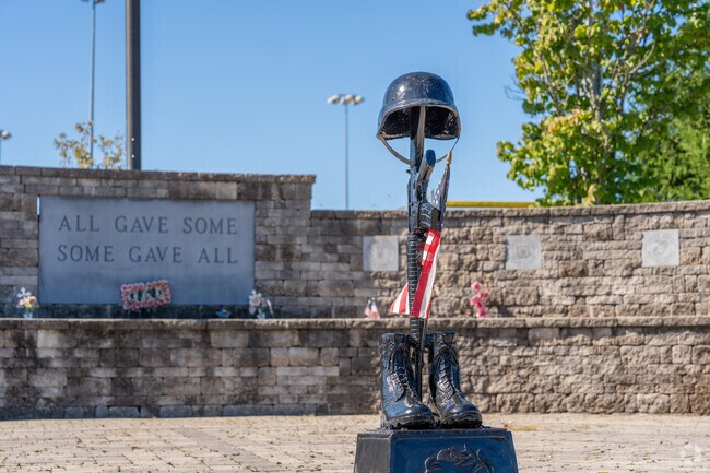Veterans Park in Richland honors service members with a memorial.