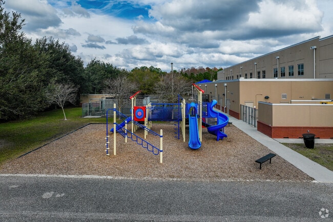 The expansive playground is a favorite among all kids at Columbia Elementary School.