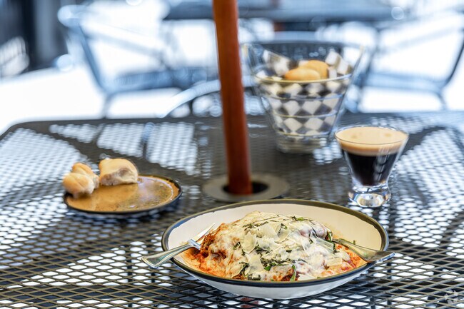 Buona Vita's patio is the place to have a meal and a specialty cocktail in Enfield.