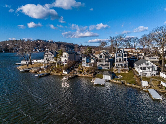 Lakefront homes can be found along the border of Lake Hopatcong in Mt. Arlington.