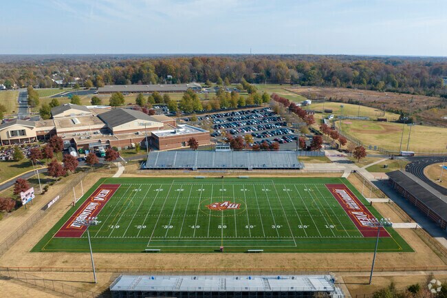 Mountain View High in Stafford has a football field for it's students.