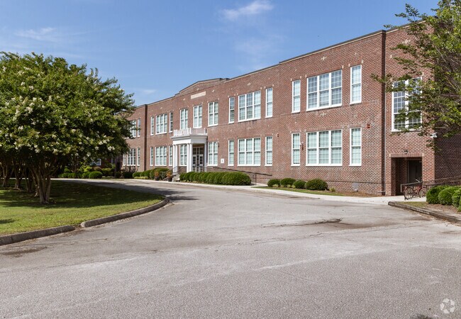 The orginal building at Wrightsboro Elementary School is still on campus.