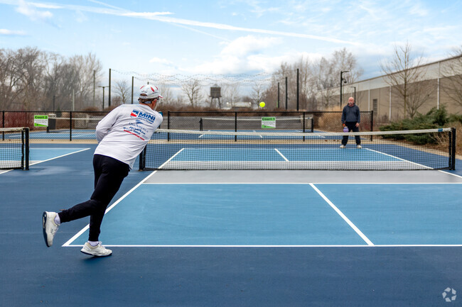 Play some pickleball at Switchyard Park near Green Acres.
