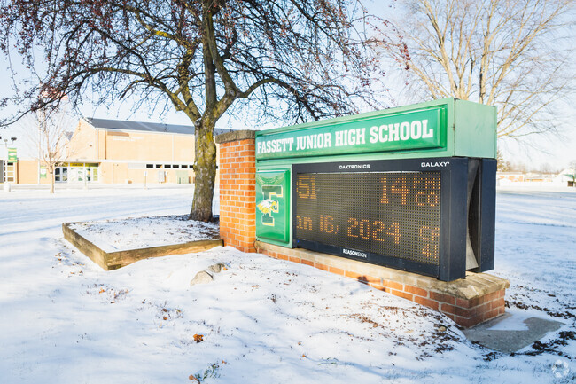 Fassett Junior High School is ready for new students.