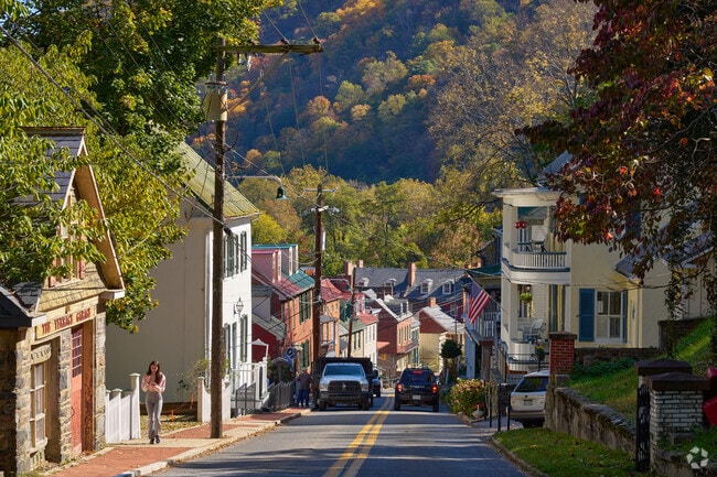 The historic town area of Harpers Ferry hosts several unique shops and restaurants.