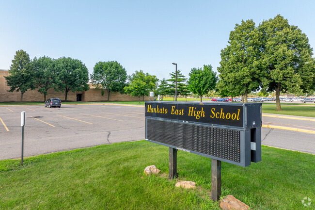 Mankato East Senior High is one of eight high schools in its district.