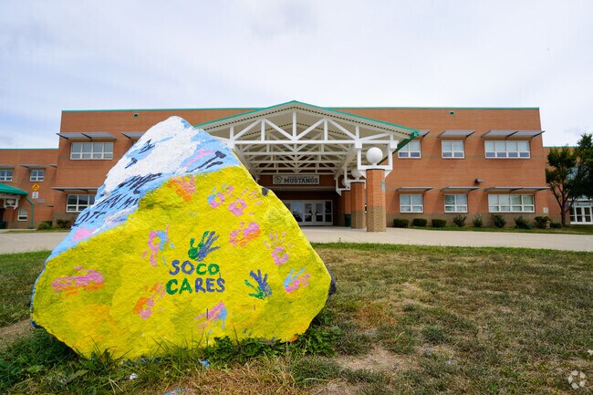 The Spirit Rock at South County Middle School aims to celebrate various school-related events.