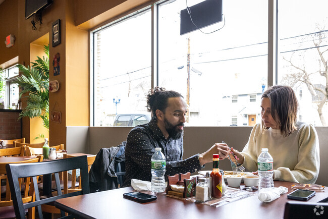 Be ready to plate share at Delicias de la Gracia, a Costa Rican restaurant in South Bound Brook.