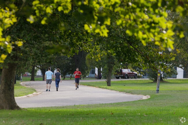Carroll Park has miles of paved pathways for running, walking and leisure.