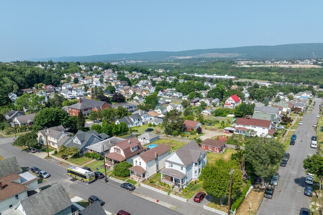Residential streets feature a variety of home types in South Side Scranton.
